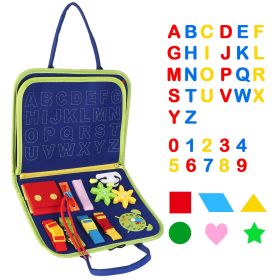 Kids Busy Board Sensory Activity Board Preschool Learning Toys Montessori Educational Gift for 1-6 Years Old Baby Toddler Girls Boys (Pattern: Type G)