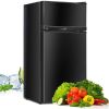 2 Doors Cold-rolled Sheet Compact Refrigerator