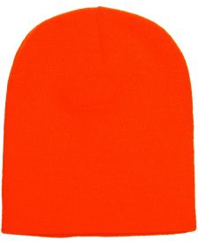 Yupoong 1500 Adult Knit Beanie (Size: OS, Color: BLAZE ORANGE)