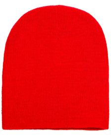 Yupoong 1500 Adult Knit Beanie (Size: OS, Color: Red)