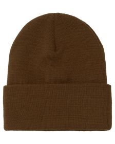 Yupoong 1501 Adult Cuffed Knit Beanie (Size: OS, Color: CARAMEL)