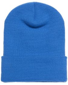 Yupoong 1501 Adult Cuffed Knit Beanie (Size: OS, Color: CAROLINA BLUE)