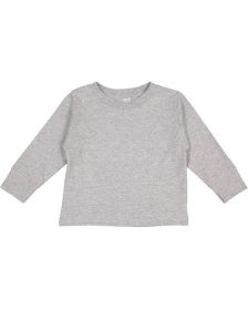 Toddler Long-Sleeve T-Shirt - WHITE - 2T (Size: 3T, Color: HEATHER)