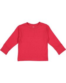 Toddler Long-Sleeve T-Shirt - WHITE - 2T (Size: 3T, Color: Red)