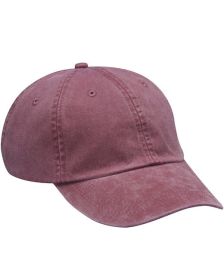 Adams AD969 Optimum Pigment Dyed-Cap (Size: OS, Color: Burgundy)