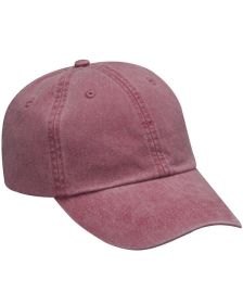 Adams AD969 Optimum Pigment Dyed-Cap (Size: OS, Color: NAUTICAL RED)