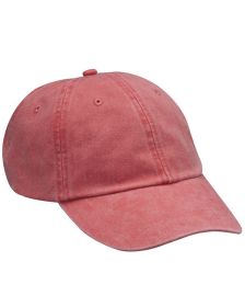 Adams AD969 Optimum Pigment Dyed-Cap (Size: OS, Color: POPPY)