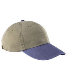 Adams AD969 Optimum Pigment Dyed-Cap (Size: OS, Color: KHAKI/ ROYAL)