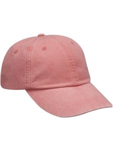 Adams AD969 Optimum Pigment Dyed-Cap (Size: OS, Color: CORAL)