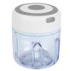 Mini Electric Garlic Chopper 8.45OZ Cordless Garlic Mincer Food Chopper