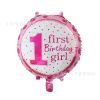 1st Birthday Party Decoration Kids Balloons Number 1 First Baloons