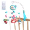 Baby Musical Crib Bed Bell Rotating Mobile Star Projection Nursery Light Baby Rattle Toy with Music Box Remote Control