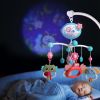 Baby Musical Crib Bed Bell Rotating Mobile Star Projection Nursery Light Baby Rattle Toy with Music Box Remote Control