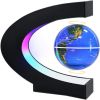 Magnetic Levitating Globe with LED Light; Cool Tech Gift for Men Father Boys