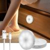 700mAh PIR Motion Sensor LED Night Light USB Rechargeable Night Lamp for Bedroom Kitchen Cabinet Light Wireless Closet Light