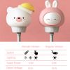 LED Chlidren USB Night Light Cute Cartoon Night Lamp Bear Remote Control for Baby Kid Bedroom Decor Bedside Lamp Christmas Gift