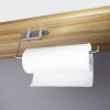 Adhesive Paper Towel Holders Under Cabinet for Kitchen Wall Mounted Stainless Steel Toilet Paper Roll Holder