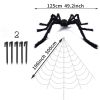 1pc, Halloween Light Up Spider, Spider Web Scary Giant Halloween Spider, Scene Decor, Festivals Decor, Room Decor, Home Decor, Corridors Decor,