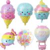 1/6pcs New Ice Cream Candy dessert series shape Foil Balloons Summer Children's Birthday Party Candy Bar Decorations Kids Toys