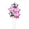 5Pcs 18inch Gold Silver Foil Star Balloon Wedding Balloons Decoration Baby Shower Children's Kids Birthday Party Balloons Globos