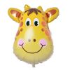 6pcs/lot Mini animal head Foil Balloons inflatable air balloon happy birthday party decorations kids baby shower party supplies