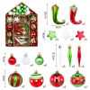 Christmas Tree Ornaments, 70 PC Shatterproof Plastic Christmas Ball Ornaments