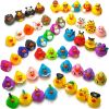 Assorted Rubber Ducks Toy Duckies for Kids and Toddlers;  Bath Birthday Baby Showers Classroom;  Summer Beach and Pool Activity;  2" Inches (Multiple