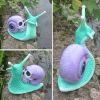 Halloween Skeleton Snail Skull Sculpture Garden Home Decoration Resin Crafts