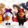 Halloween Headless Doll Halloween Gnome with Pumpkin and Vampires Cloak for Halloween Decorations