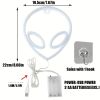 1pc Alien Shape LED Neon Sign, USB & Battery Powered Novelty Neon Mini Night Light