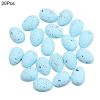 20pcs Foam Easter Eggs; Happy Easter Decorations; Painted Bird Pigeon Eggs; DIY Craft; Kids Gift; Home Decor; Easter Party Supplies