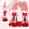 Valentines Day Gift Gnome Faceless Gnome Doll Plush Elf Doll Decor Stuffed Ornament Wedding Table Decor Kids Toy Home Room Decor