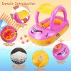 Baby Inflatable Pool Float Car Shaped Toddler Swimming Float Boat Pool Toy Infant Swim Ring Pool with Sun Protection Canopy for 1-3 Year-Old Kids Infa