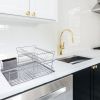 Multiful Functions Houseware Kitchen Storage Stainless Iron Shelf Dish Rack