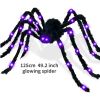 1pc, Halloween Light Up Spider, Spider Web Scary Giant Halloween Spider, Scene Decor, Festivals Decor, Room Decor, Home Decor, Corridors Decor,