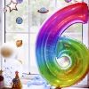 1PCS 40inch New Rainbow Number Foil Balloons Happy Birthday Wedding Party Decoration Adult Colorful Unicorn Globos Kids Gift