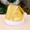 Christmas Shining Sequin Hats for Adults and Kids Christmas Santa Hat Cap for New Year Festival Holiday Party Decoration Gifts