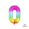 1PCS 40inch New Rainbow Number Foil Balloons Happy Birthday Wedding Party Decoration Adult Colorful Unicorn Globos Kids Gift