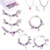 66Pcs Charm Bracelet Making Kit Kids' Jewelry Necklace Making Kits Colorful DIY Charm Beads Pendant