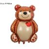 91X67cm Big Bear Foil Balloon Large Size Love Heart Wedding Decoration For Kids Birthday Party Decor Helium Globos Baby Shower