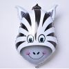 6pcs/lot Mini animal head Foil Balloons inflatable air balloon happy birthday party decorations kids baby shower party supplies