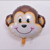 6pcs/lot Mini animal head Foil Balloons inflatable air balloon happy birthday party decorations kids baby shower party supplies