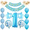 1st Birthday Party Decoration Kids Balloons Number 1 First Baloons