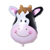 6pcs/lot Mini animal head Foil Balloons inflatable air balloon happy birthday party decorations kids baby shower party supplies