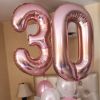 32 Inch Big Foil Birthday Balloons Number Balloon Figures Happy Birthday Party Decorations Kid Baloon Birthday Air Globos