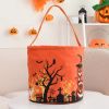 Led Light Halloween Pumpkin Bucket Halloween Candy Bags for Kids