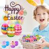 2023 Easter Eggs Happy Easter Decorations Plastic Easter Eggs Candies Chocolate Gift Boxes Colorful Egg DIY Craft for Kids Gift